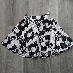 Cakeworthy x Universal Monster Skater Skirt Size Small Goth Horror Alt